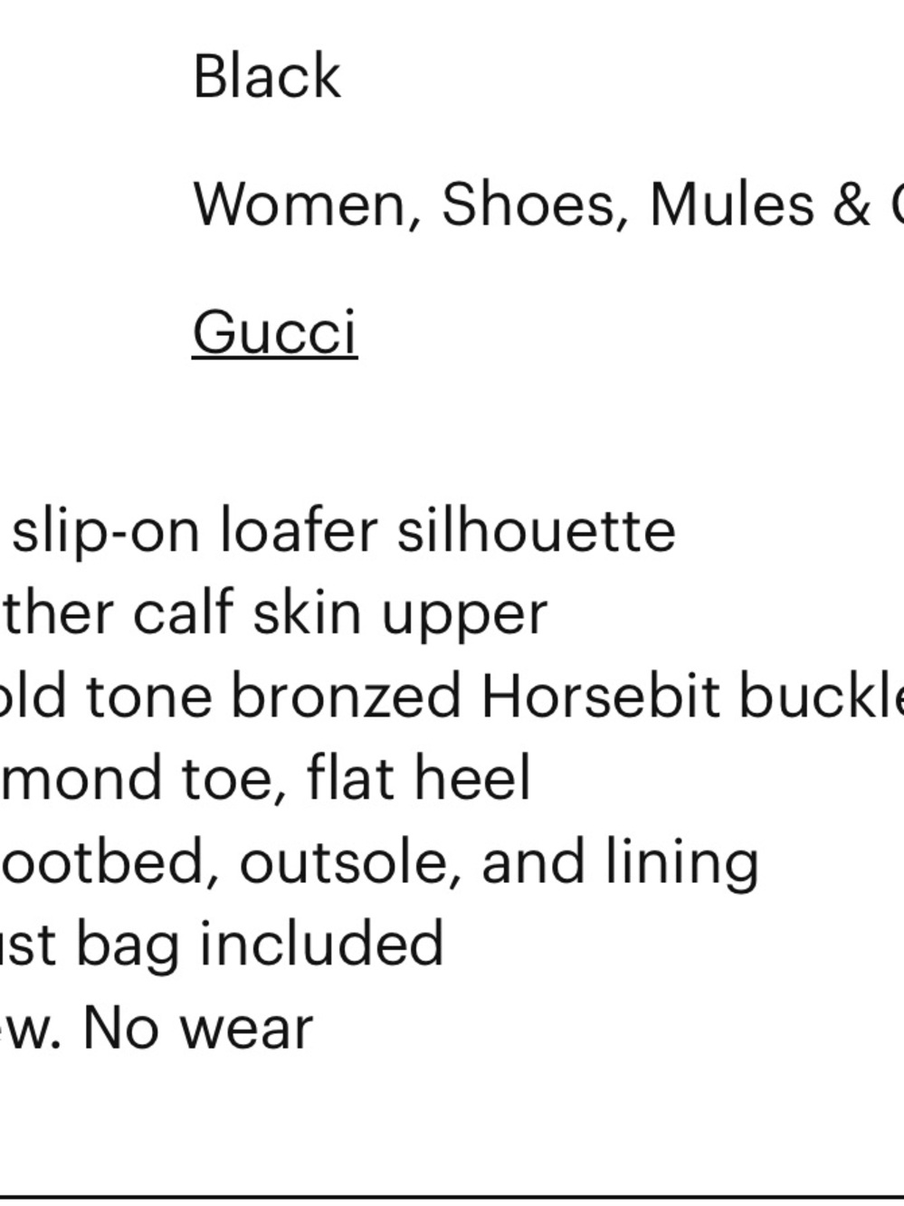 Gucci black Leather Logo-Stamped Heel - Picture 5 of 6